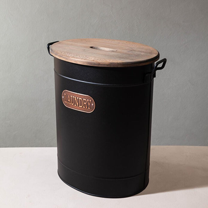 Mudo Home Metal Çamaşir Sepeti̇ 43x34x55