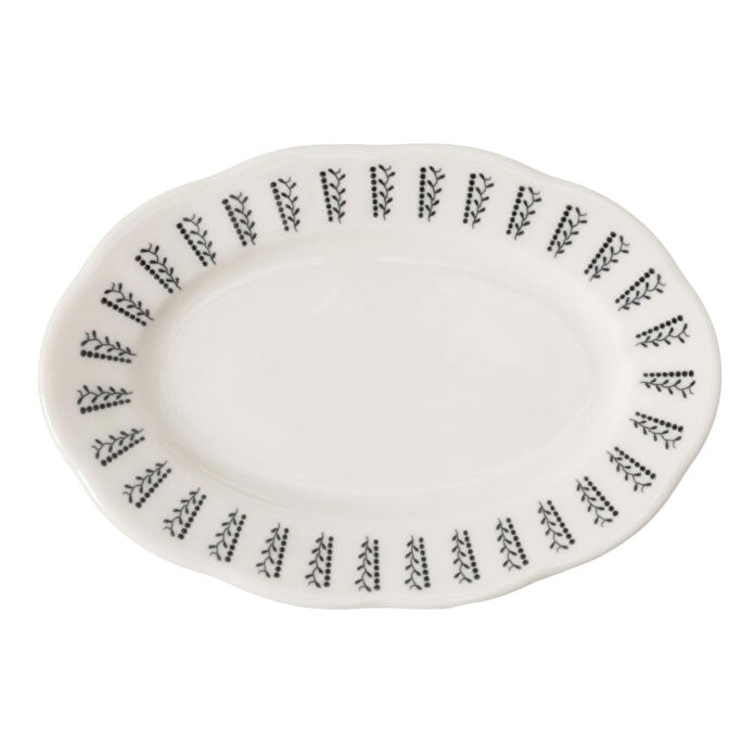 Mudo Home Black Pearl Kayik Tabak Seti̇ 2li̇