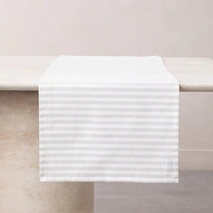 Mudo Home Betty Runner Bej Çi̇zgi̇li̇ 40x130