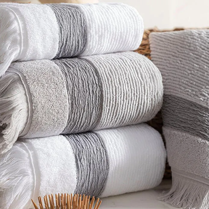 Mudo Home Borla Beyaz El Havlusu 30x50cm