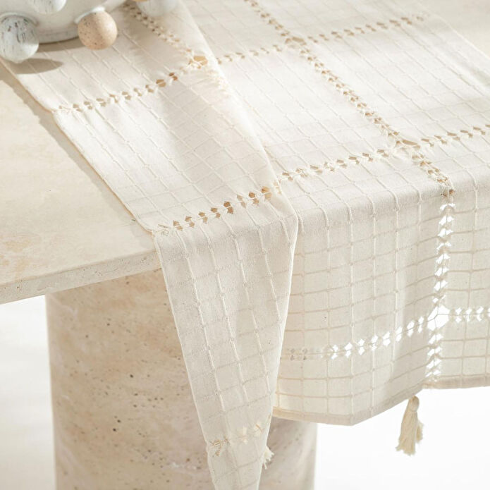 Mudo Home Belo Runner Ekru 50x130