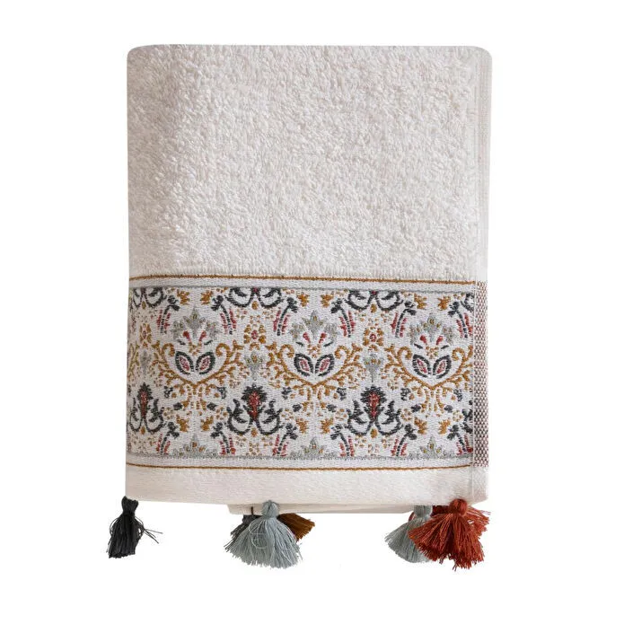 Mudo Home Carmen Püsküllü Yüz Havlusu 50x80