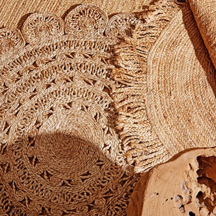 Mudo Home Basic Tassel Jüt Yolluk 120cm