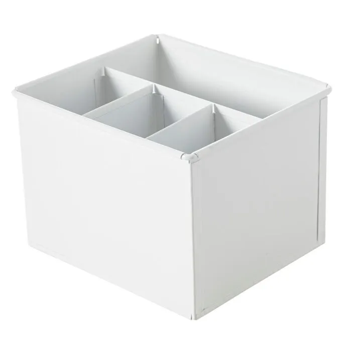 Mudo Home Roma Bölmeli̇ Düzenleyi̇ci̇ Mat Beyaz 19x16x13