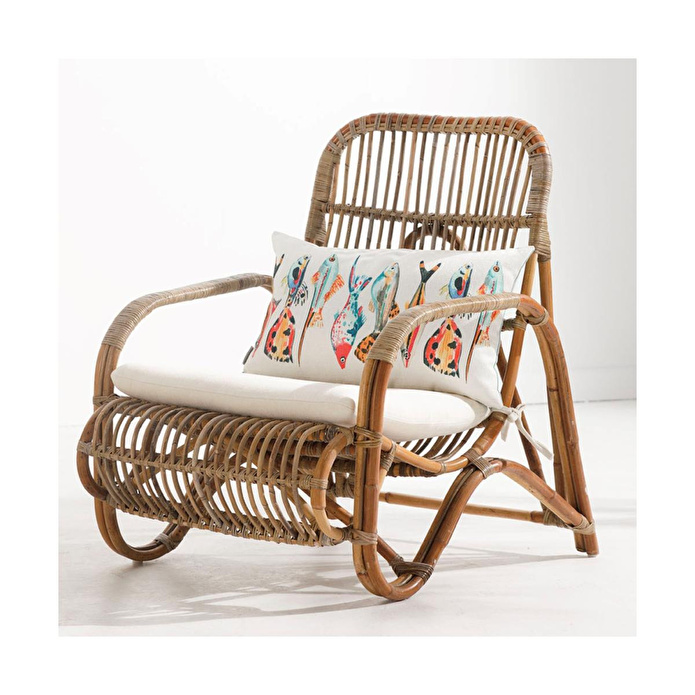 Mudo Home Aqua Fish Kirlent Renkli̇ 35x55