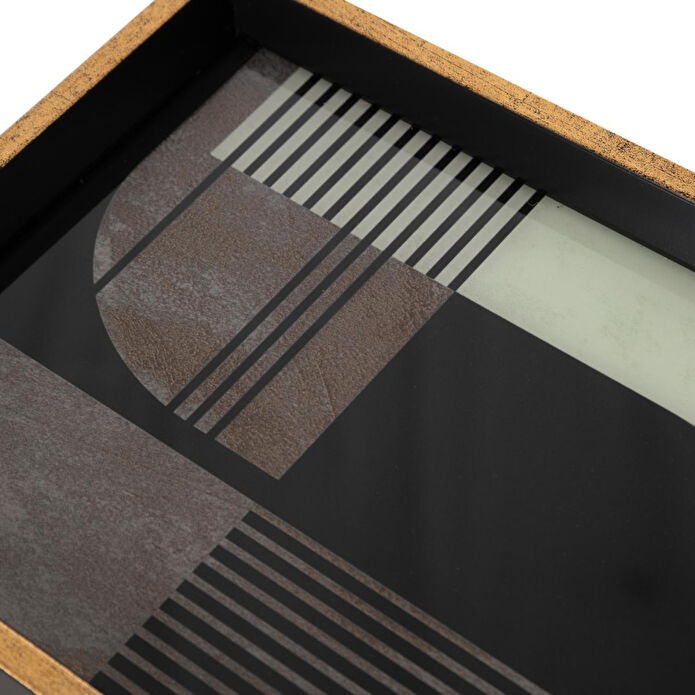 Mudo Home Terra Dekorati̇f Tepsi̇ 25x40 Cm