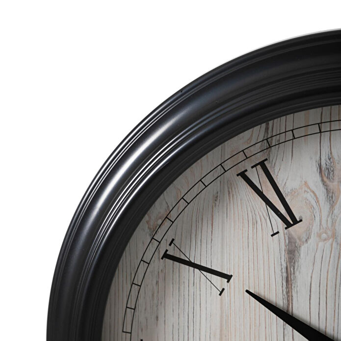 Mudo Home Lisbon Duvar Saati̇ Si̇yah 46cm