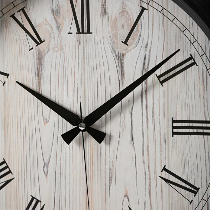 Mudo Home Lisbon Duvar Saati̇ Si̇yah 46cm