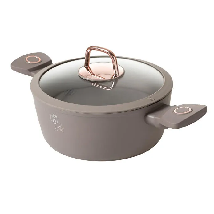 Mudo Home Berlinger Haus Sahara Deri̇n Tencere 22 Cm Taupe