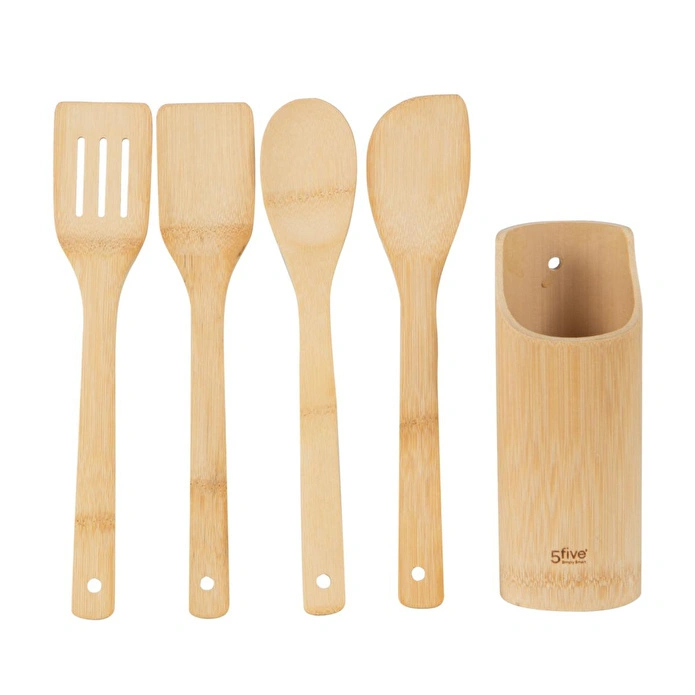 Mudo Home Bambu Servi̇s Gereçleri̇ & Kaşiklik Set