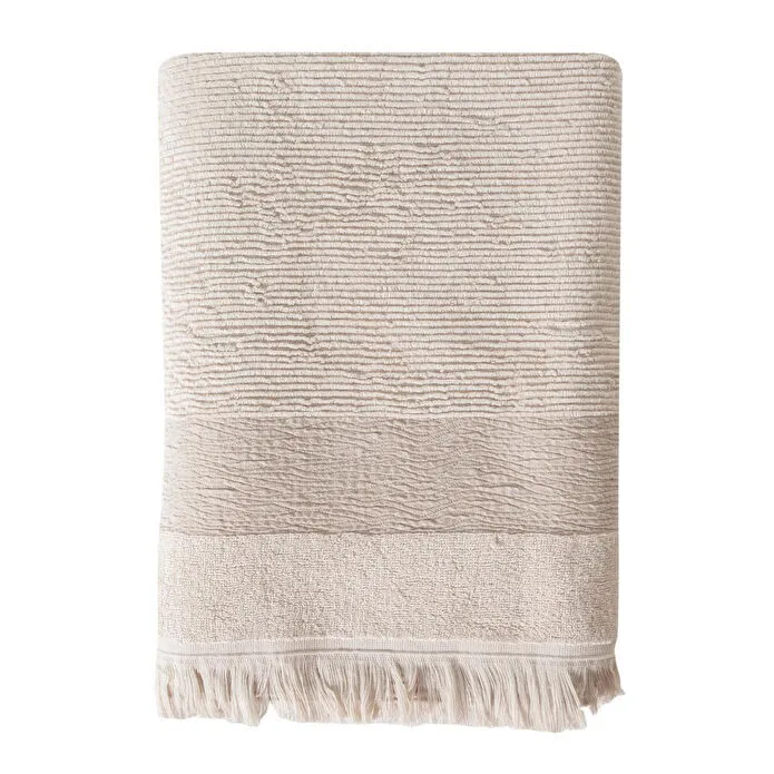 Mudo Home Borla Bej Banyo Havlu 90x150