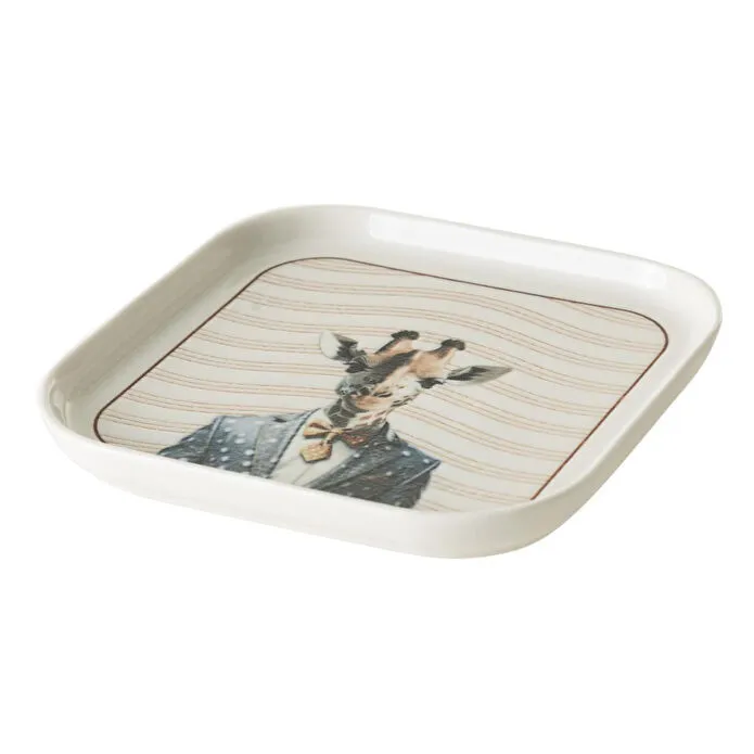 Mudo Home Iconic Kare Tabak 17cm-giraffe