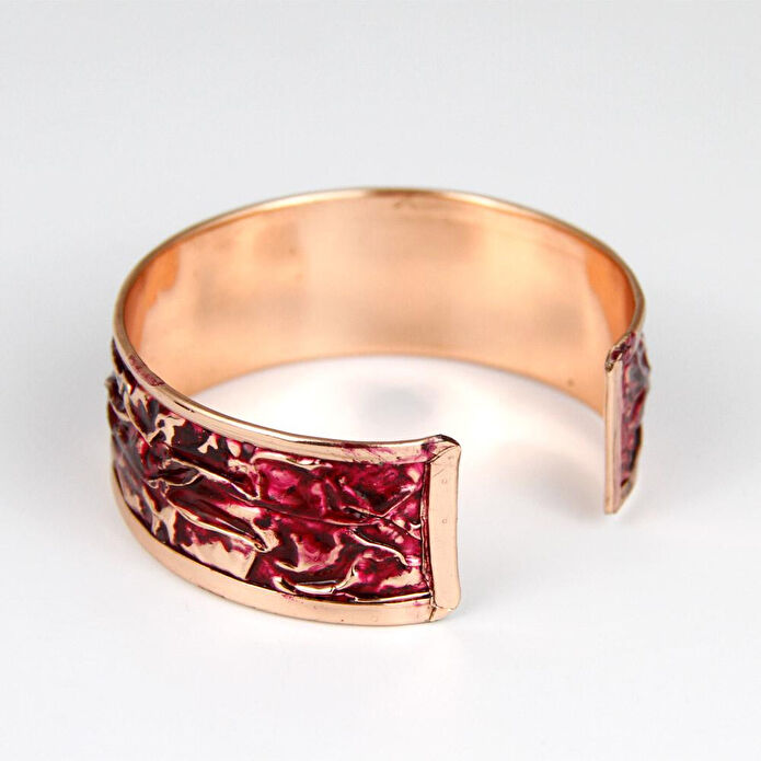 Coho Objet Coho Velvet Passion Renkli Bakır Bileklik