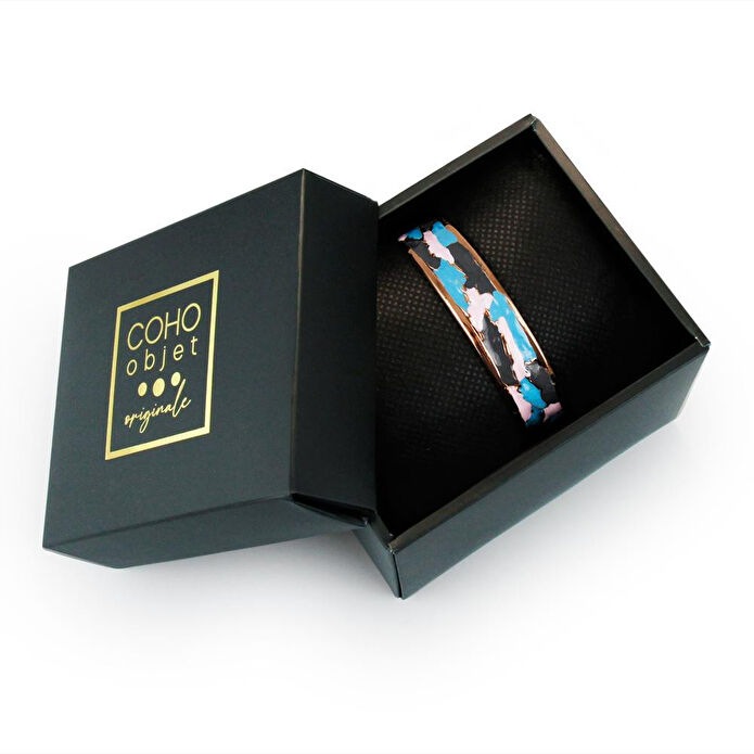 Coho Objet Coho Mine El İşleme Sky Renkli Bakır Bileklik