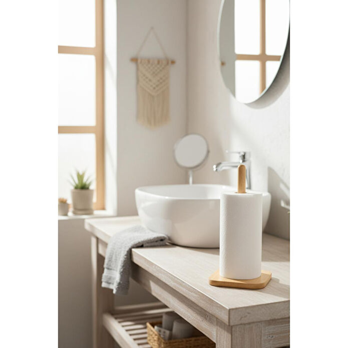 Vienev Doğal Ahşap Kağıt Havluluk 12 Cm