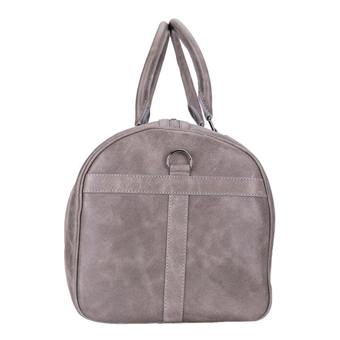 Bloominbag Bloomvoyager Ash Gray Hakiki Deri Duffle Unisex Seyahat & Hafta Sonu Çantası