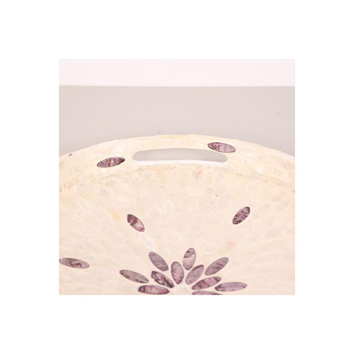 Mylamp Pure Sedef 40 X4,5 Cm. Sedefli Mozaik Tepsi