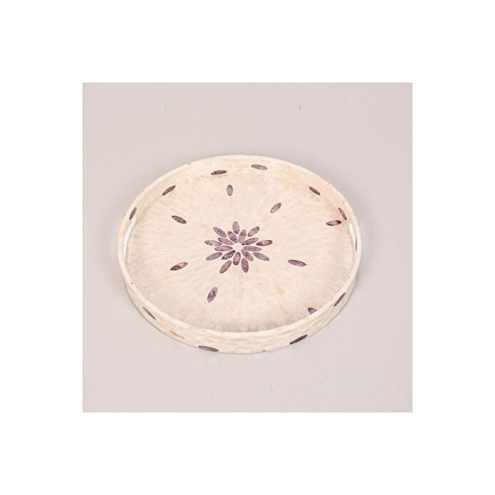 Mylamp Pure Sedef 40 X4,5 Cm. Sedefli Mozaik Tepsi