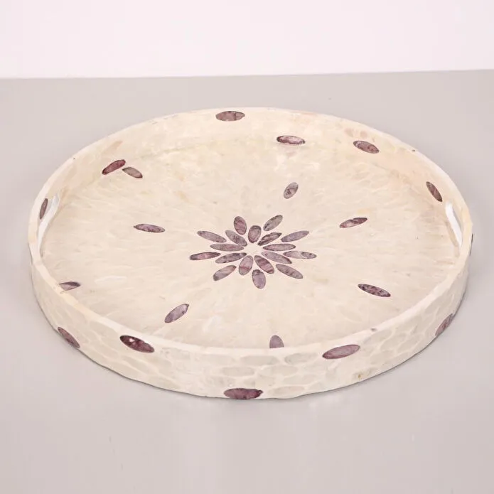 Mylamp Pure Sedef 45 X5 Cm. Sedefli Mozaik Tepsi