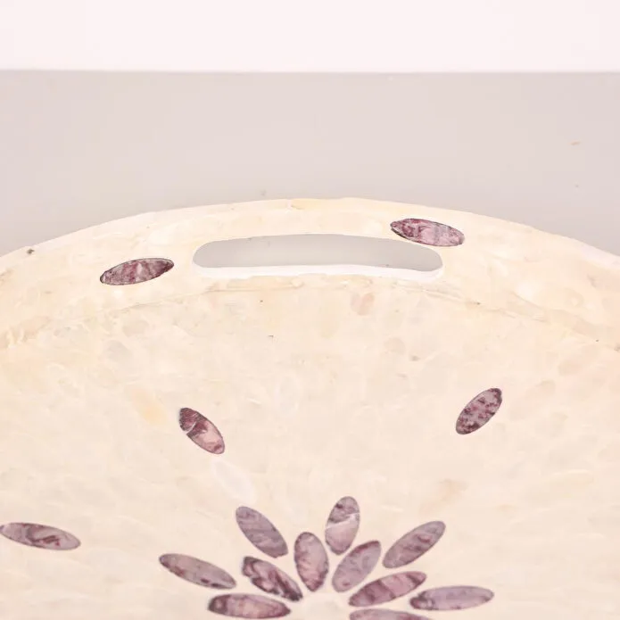 Mylamp Pure Sedef 45 X5 Cm. Sedefli Mozaik Tepsi