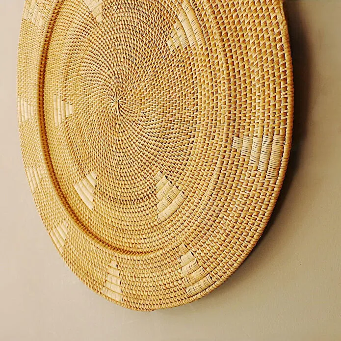 Mylamp Sumba Elegance Rattan Duvar Tabağı 80x6 Cm