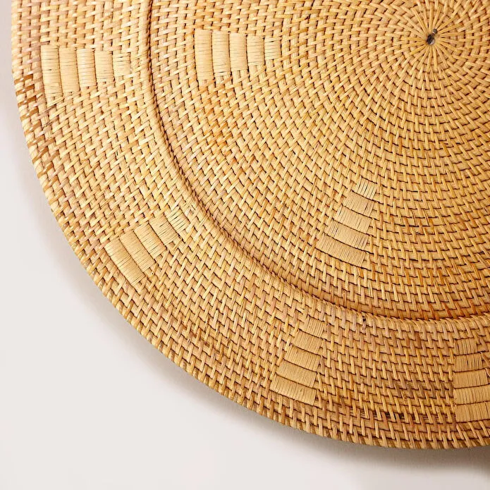 Mylamp Sumba Elegance Rattan Duvar Tabağı 60x6 Cm