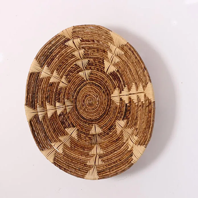 Mylamp Kaunos 60x14 Cm Çap- Doğal Abaka Duvar Tabağı