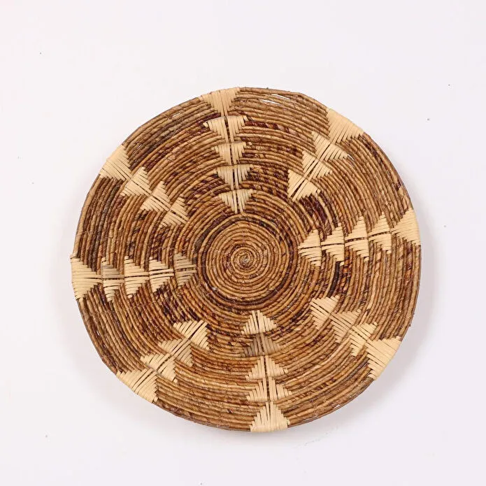 Mylamp Kaunos 60x14 Cm Çap- Doğal Abaka Duvar Tabağı