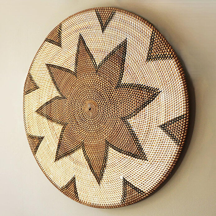 Mylamp Sumatra Elegance Rattan Duvar Tabağı 80x2 Cm