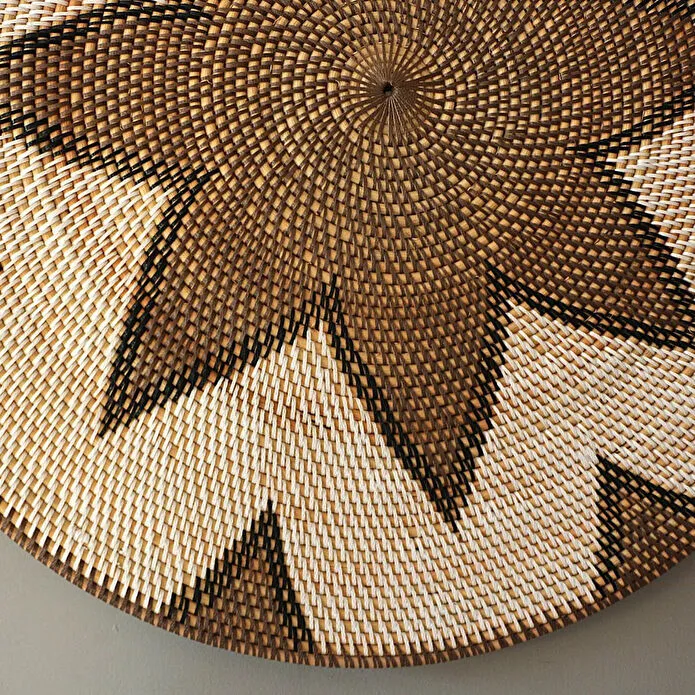 Mylamp Sumatra Elegance Rattan Duvar Tabağı 80x2 Cm