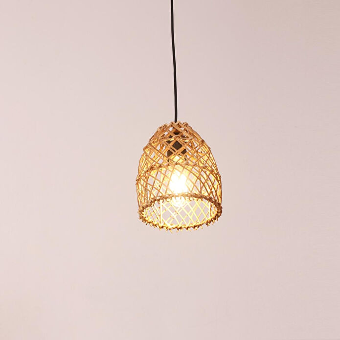 Mylamp Yonca 16x19 Cm. Rattan Lamba