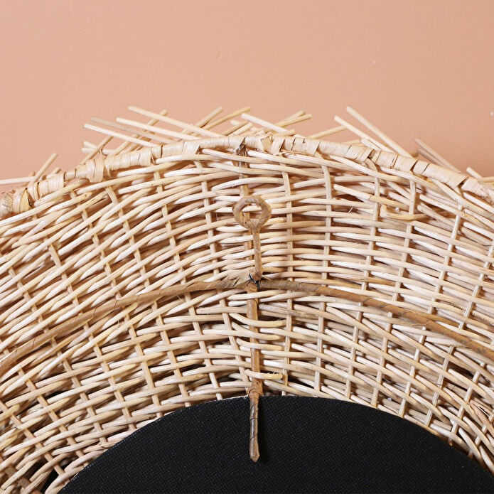 Mylamp Halo Doğal Rattan Ayna 61 Cm