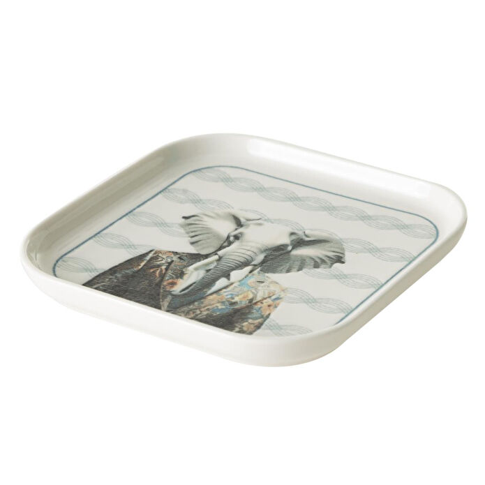 Mudo Home Iconic Kare Tabak 17cm-elephant