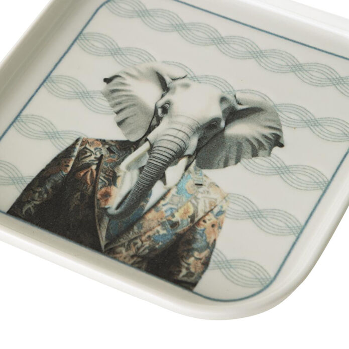 Mudo Home Iconic Kare Tabak 17cm-elephant