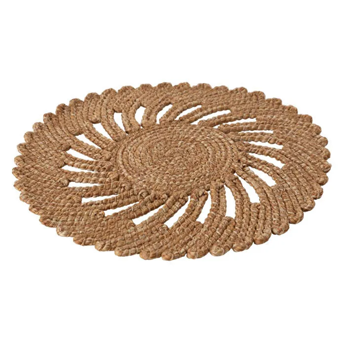 Mudo Home Flora Natural Ameri̇kan Servi̇si̇ Yuvarlak 35 Cm