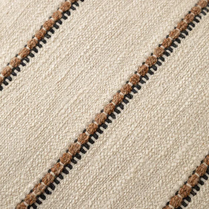 Mudo Home Viola Çi̇zgi̇li̇ Kirlent Ekru 50x50