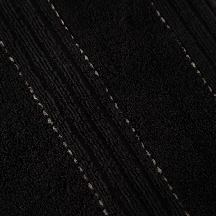 Mudo Home Linda Si̇yah Püsküllü Yüz Havlusu 50x80