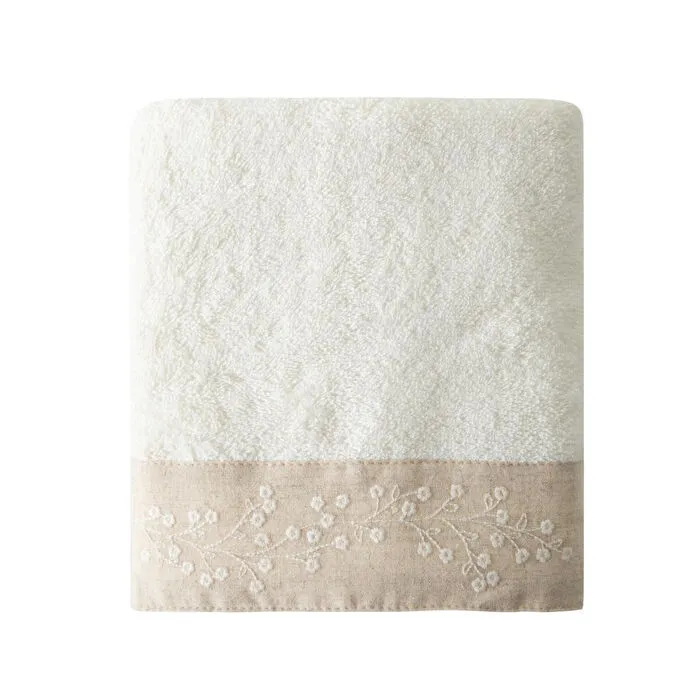 Mudo Home Laia Krem Yüz Havlusu 50x80