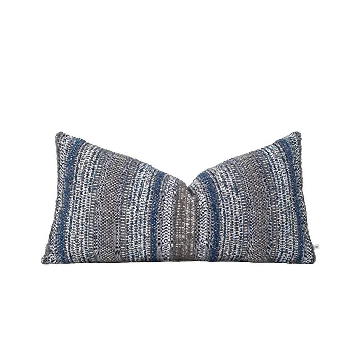 Penelope Aven Kırlent Kılıfı 35x70 Cm Lacivert- Gri