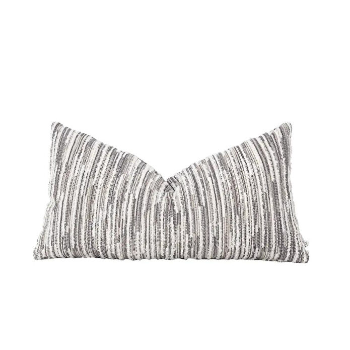 Penelope Liora Kırlent Kılıfı 35x70 Cm Ekru-gri