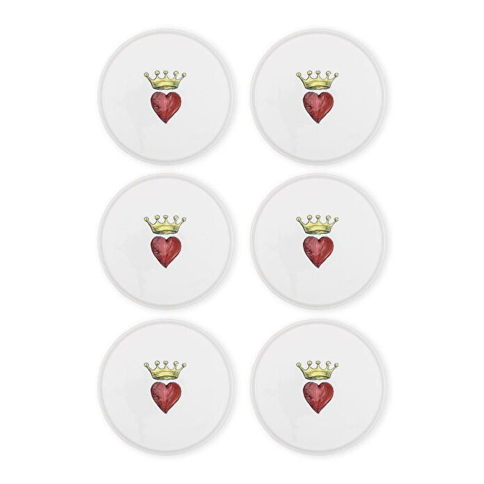 The Mia Luv Pasta Tabağı 6lı Set 19 Cm