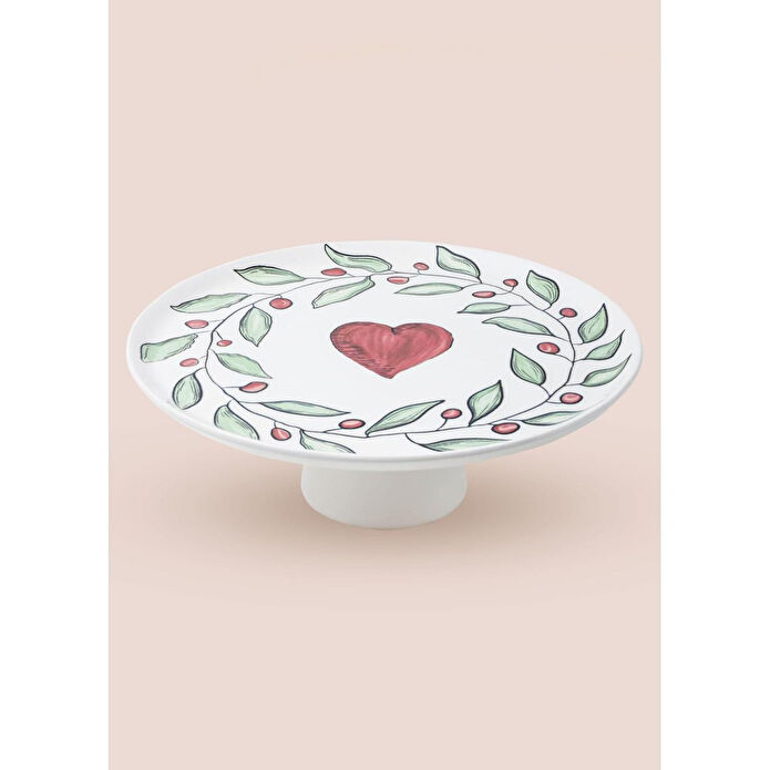 The Mia Luv Ayaklı Servis Tabağı 10x30 Cm