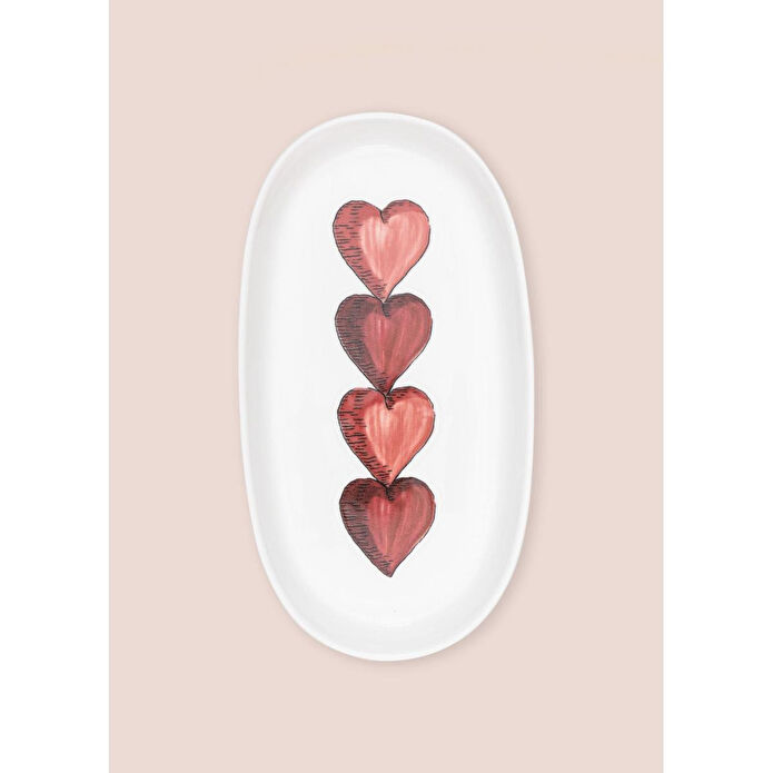 The Mia Luv Oval Servis 2li 26 Cm