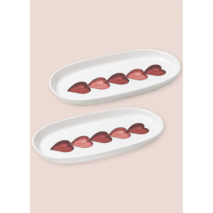 The Mia Luv Oval Servis 2li 29 Cm