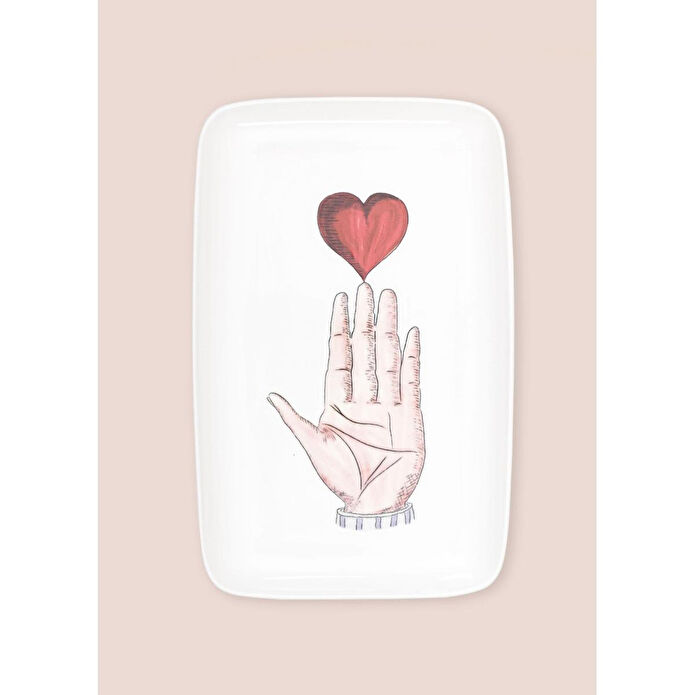 The Mia Luv Dikdörtgen Servis 33x21 Cm