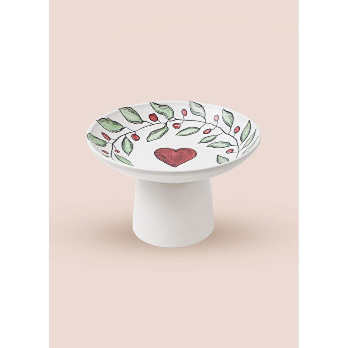 The Mia Luv Ayaklı Servis Tabağı 20 Cm