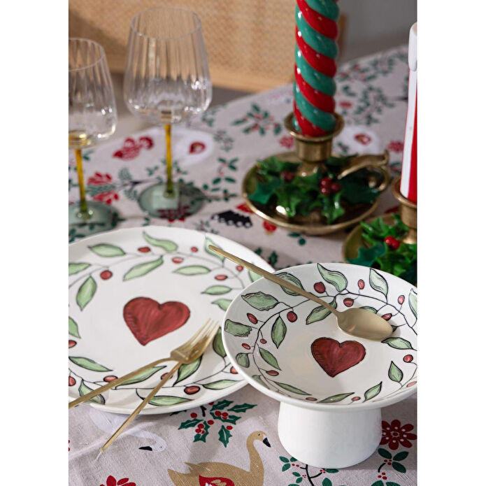 The Mia Luv Ayaklı Servis Tabağı 20 Cm