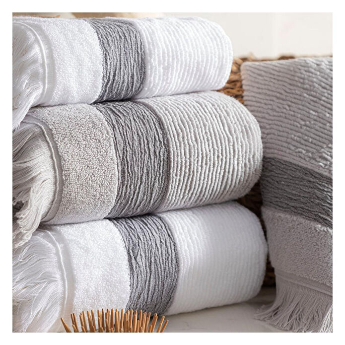 Mudo Home Borla Gri̇ El Havlusu 30x50cm