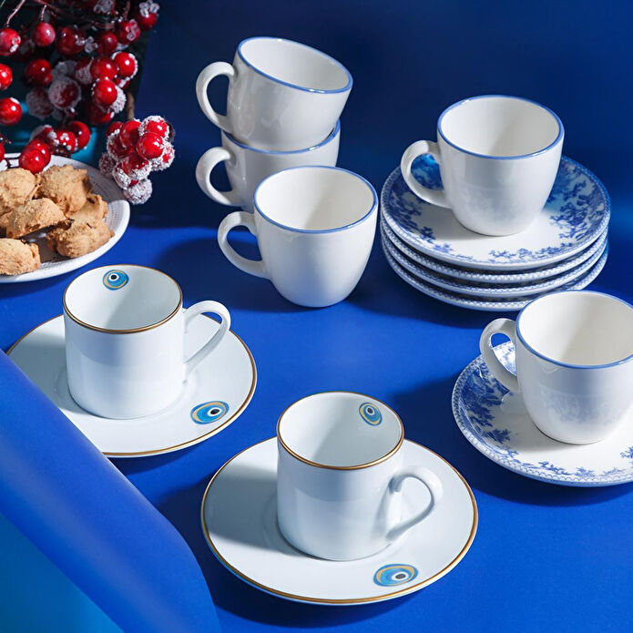 Mudo Home Nazar Kahve Fi̇ncani Seti̇ 2 Li̇ 90 Ml