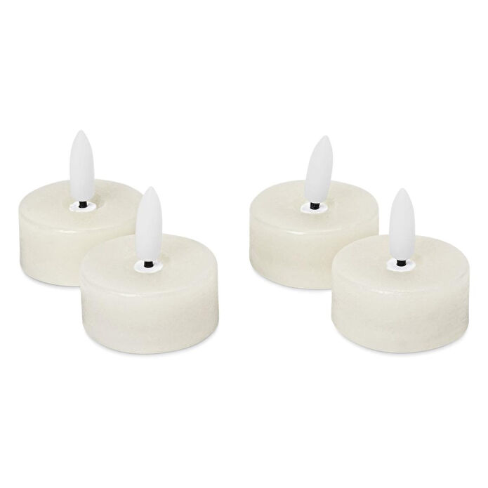 Tchibo Led’li Gerçek Tealight Mum, 4lü, Beyaz